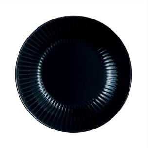 6 platos hondos negros 20 cm Cottage - Luminarc