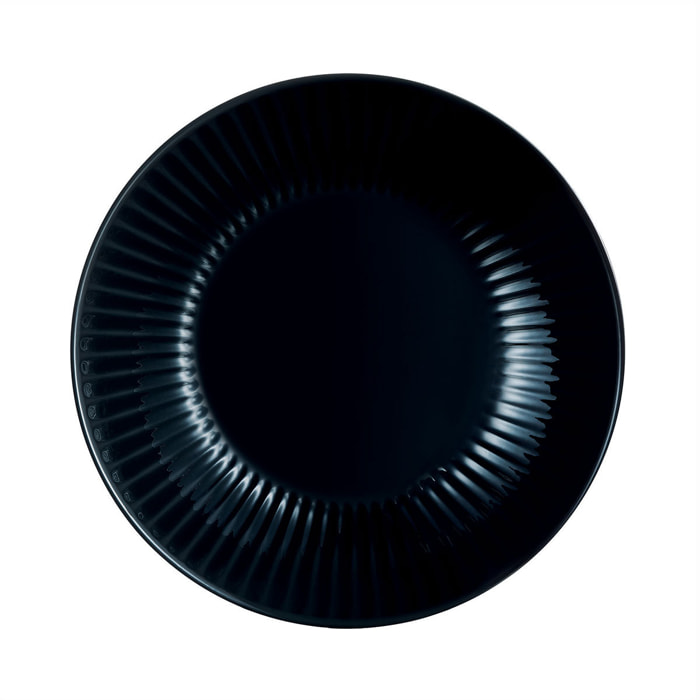 6 platos hondos negros 20 cm Cottage - Luminarc