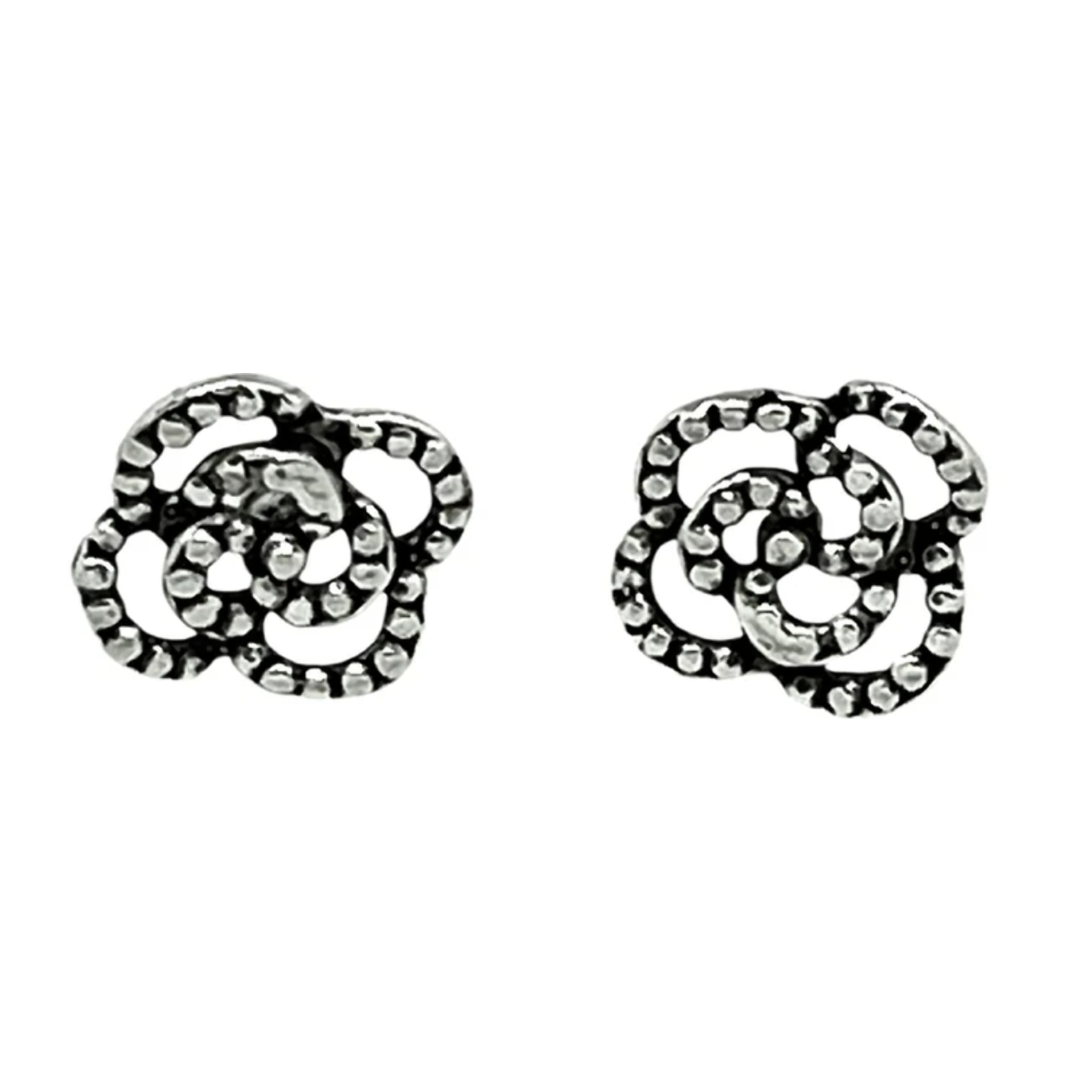 Conjunto pendiente y broche "Escala" en plata chapado