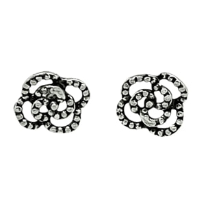 Conjunto pendiente y broche "Escala" en plata chapado
