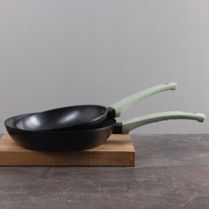 Juego de Sartenes en Aluminio prensado Ø20Ø24cm CEDAR San Ignacio