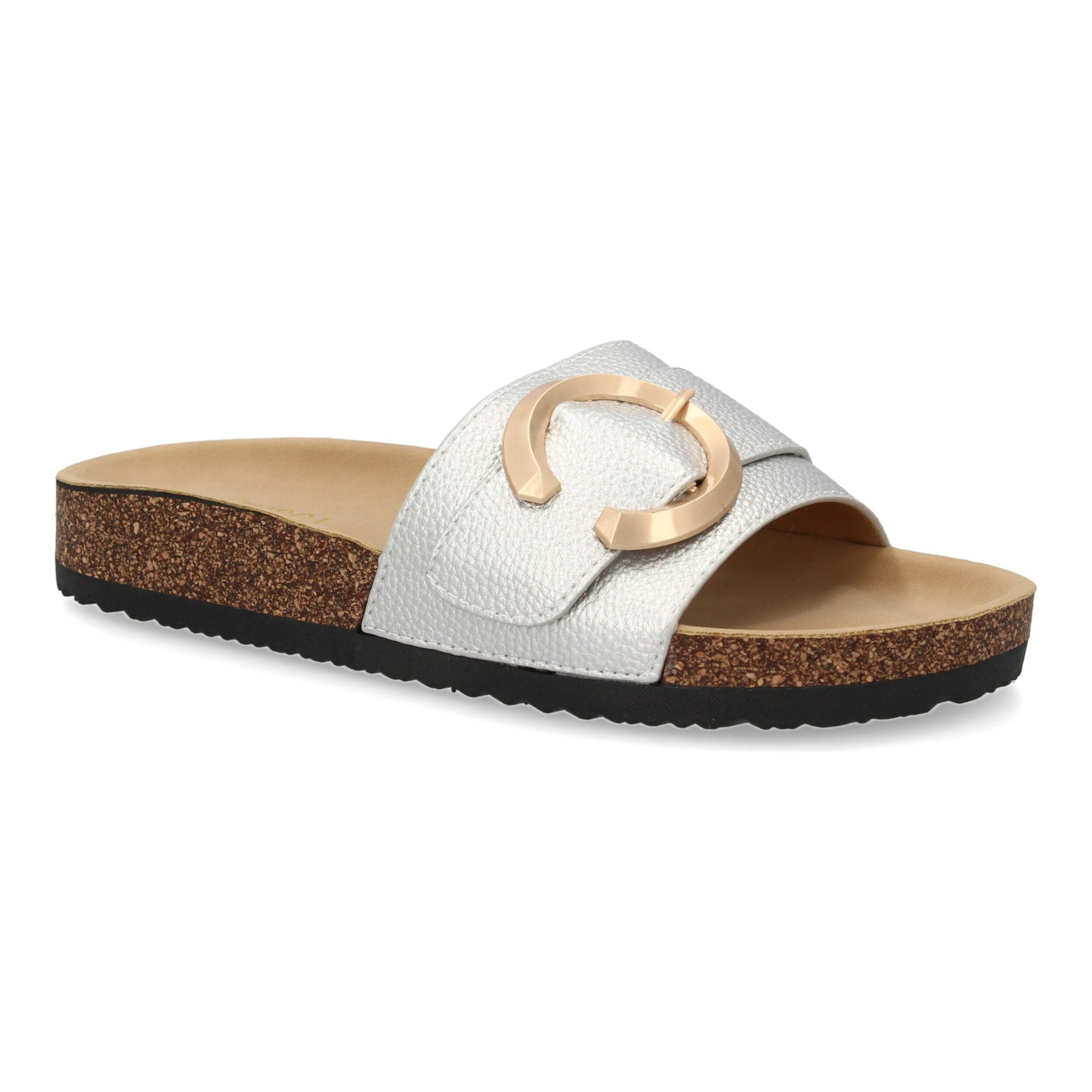 Sandalia plana de mujer, comoda y elegante, diseño moderno con material bio