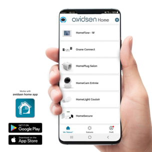 Motorisation connectée à bras articulés portail à battants - Orane Connect - Avidsen - 114202