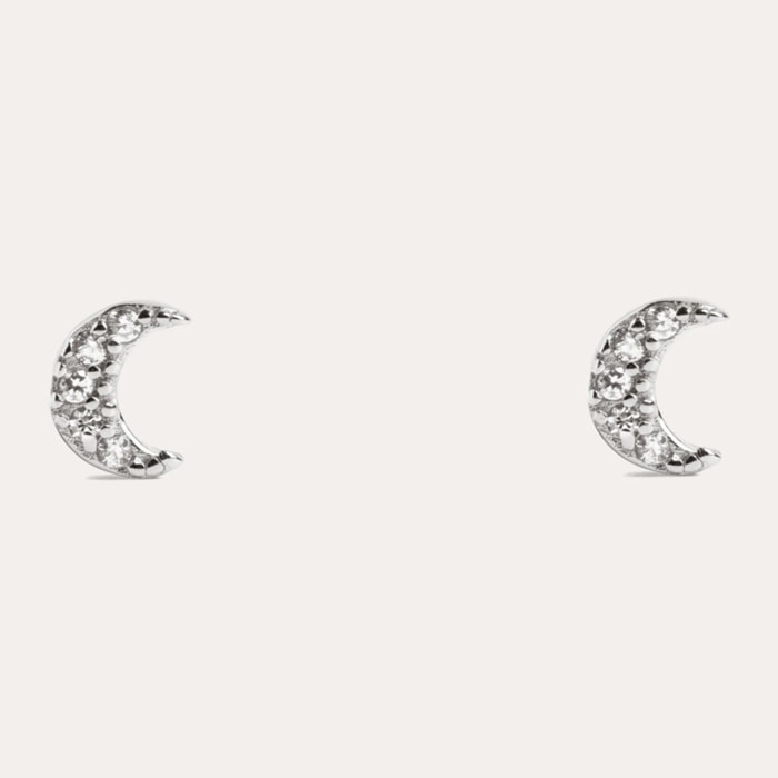 Pendientes Kids Moon Spark Plata