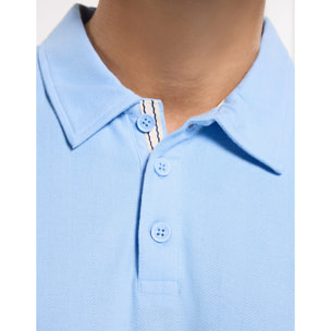 Polo Manga Corta Azul Celeste - Biebu
