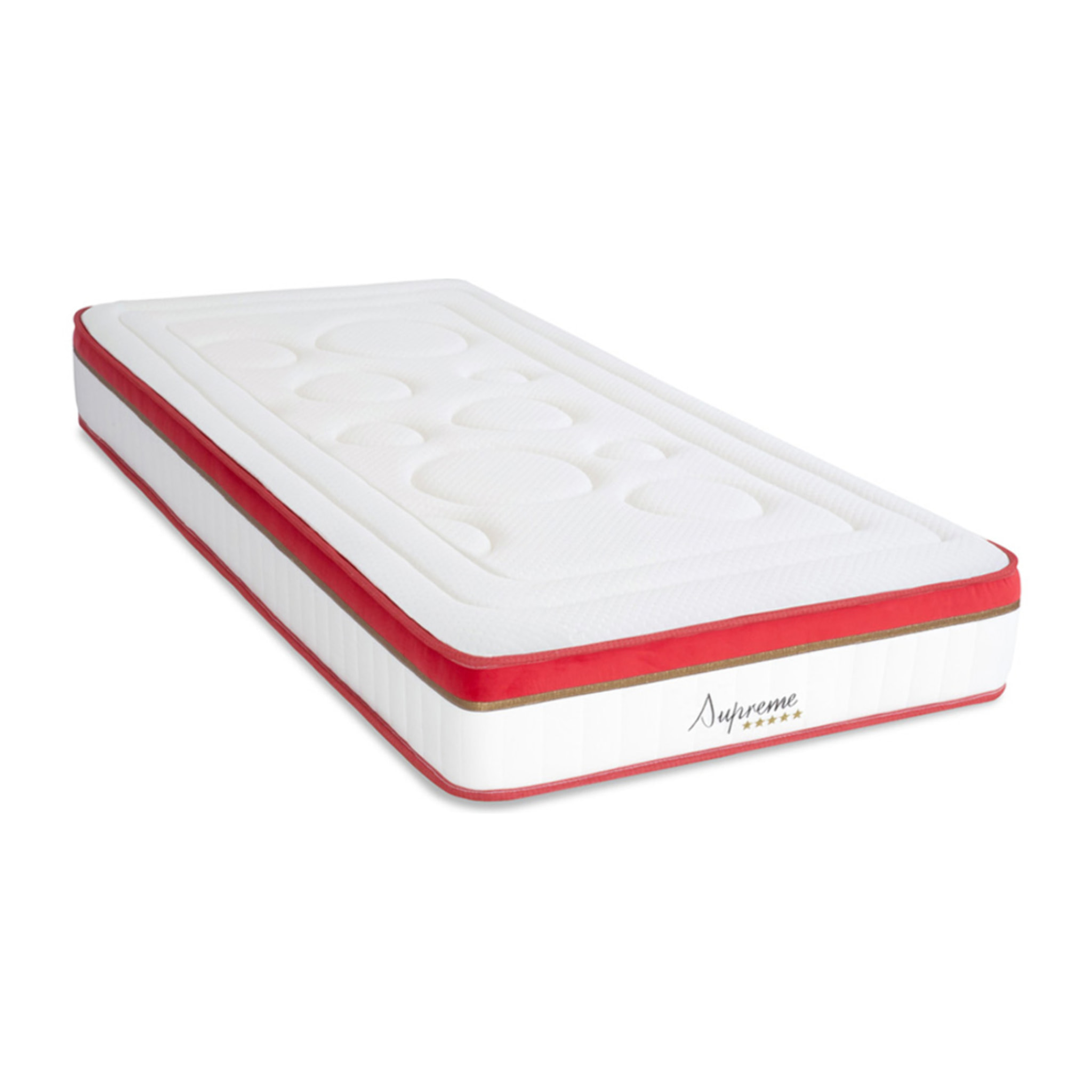 Matelas Mémoire de Forme Suprême, Mousse Haute Densité & Hyper Soft, 24 cm, Accueil Tonique, Soutien Ferme