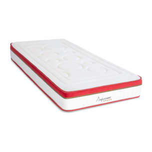 Matelas Mémoire de Forme Suprême, Mousse Haute Densité & Hyper Soft, 24 cm, Accueil Tonique, Soutien Ferme