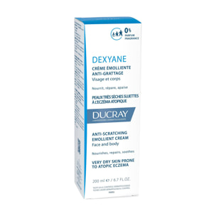 Ducray - Dexyane - Crème Émolliente Anti-Grattage Peaux Très Sèches et à Tendance Atopique - Crème Émolliente Anti-Grattage