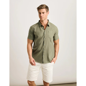 Camisa Manga Corta Caqui - Norla