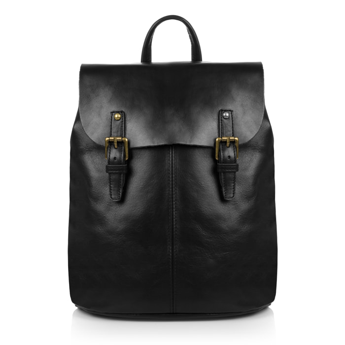 Asia Bolso mochila Mujer.Piel auténtica Dollaro