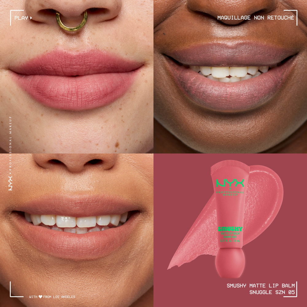 NYX Professional Makeup Smushy baume à lèvres teinté Snuggle Szn