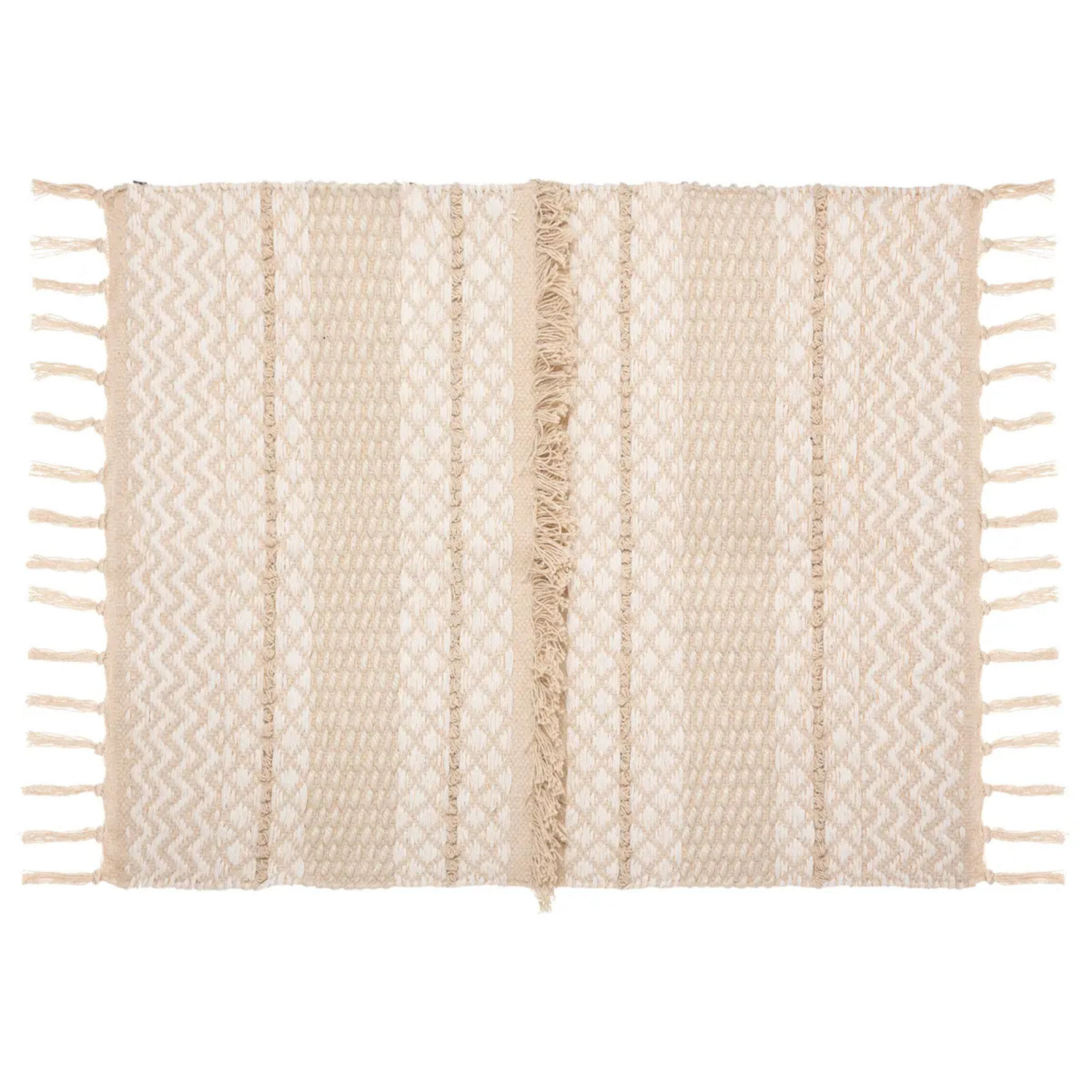 Tapis coton sable cuivre 60x90