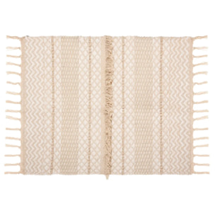 Tapis coton sable cuivre 60x90