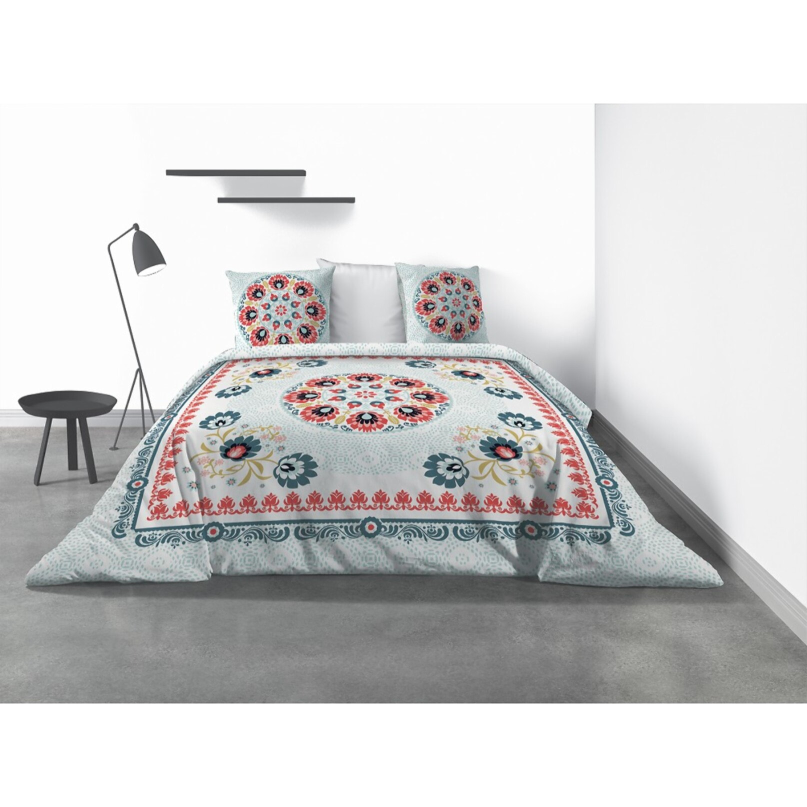 Parure De Couette 3pcs 100% Coton 47 Fils/cm2 -camelia