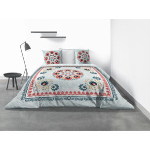 Parure De Couette 3pcs 100% Coton 47 Fils/cm2 -camelia