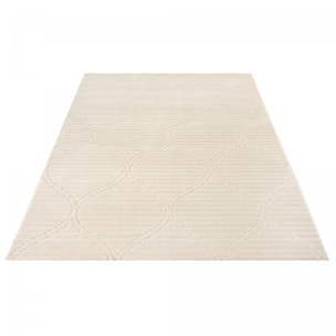 Tapis intérieur extérieur en relief ton sur ton TIHE