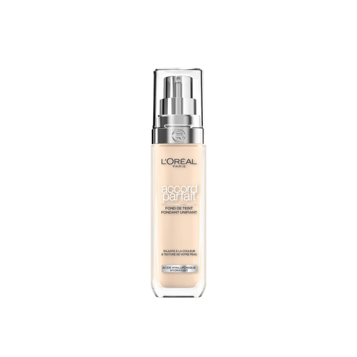 L'Oréal Paris Accord Parfait Fond de Teint Fluide 1.N Ivoire 30ml