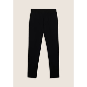 Pantaloni regular in felpa garzata con dettagli a trecce