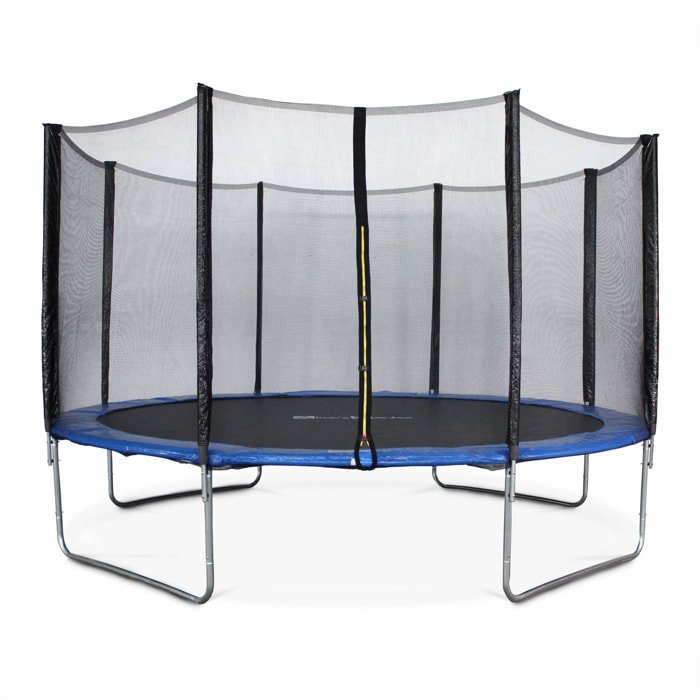 Trampoline rond Ø 400cm bleu avec son filet de protection - Mercure - Trampoline de jardin 400 cm 4m| Qualité PRO. | Normes EU