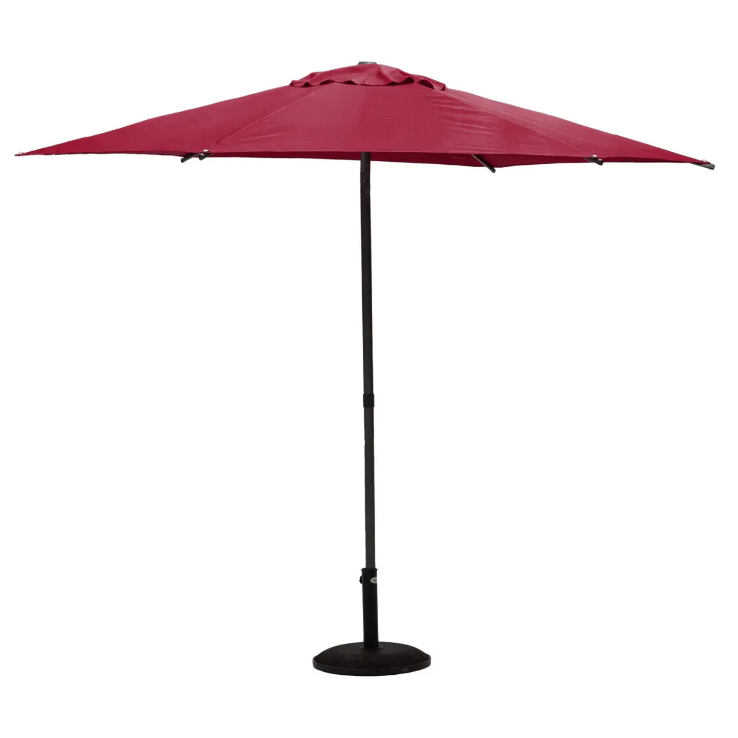 Parasol droit rond Soya Bordeaux