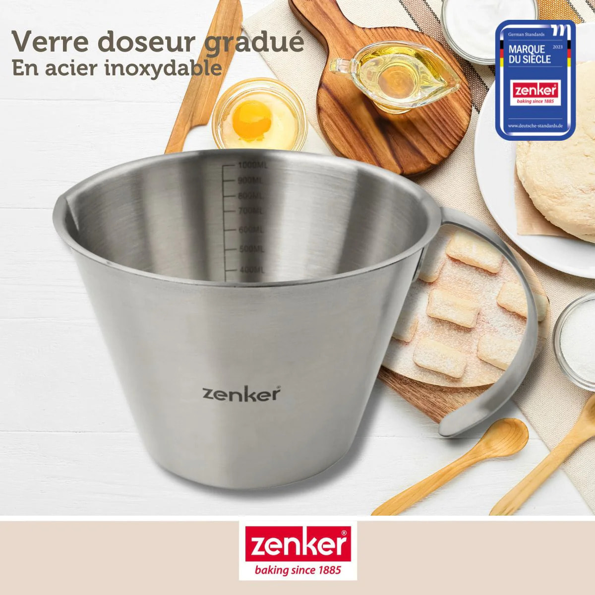 Verre doseur 1 litre Zenker Smart Pastry