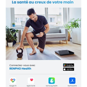Pèse personne et capteur de silhouette connectés RENPHO Elis 2 A016 noir