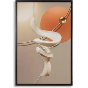 STAMPA C/LED SU TELA ABSTRACT -B- CM 80X4X120