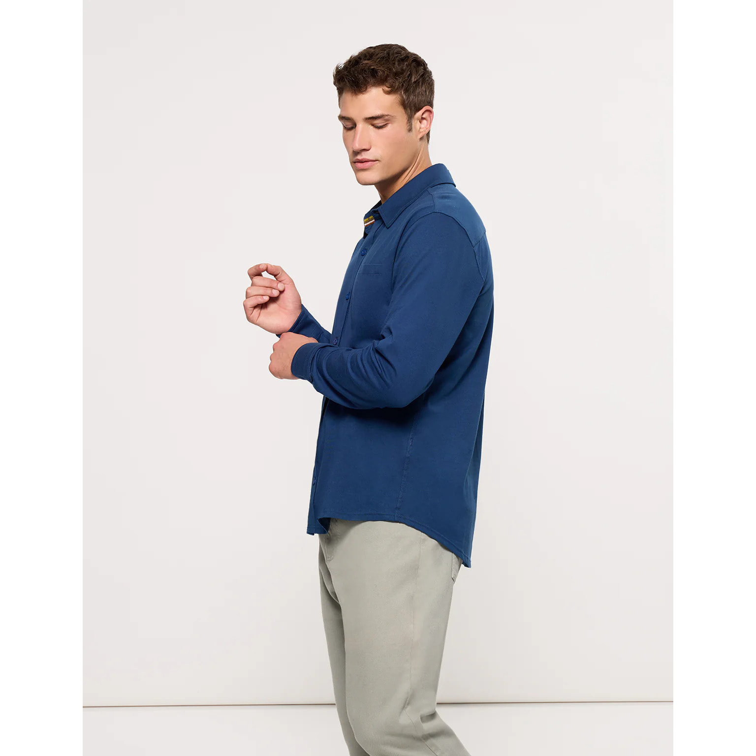 Camisa Manga Larga Azul Marino - Niana