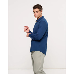 Camisa Manga Larga Azul Marino - Niana