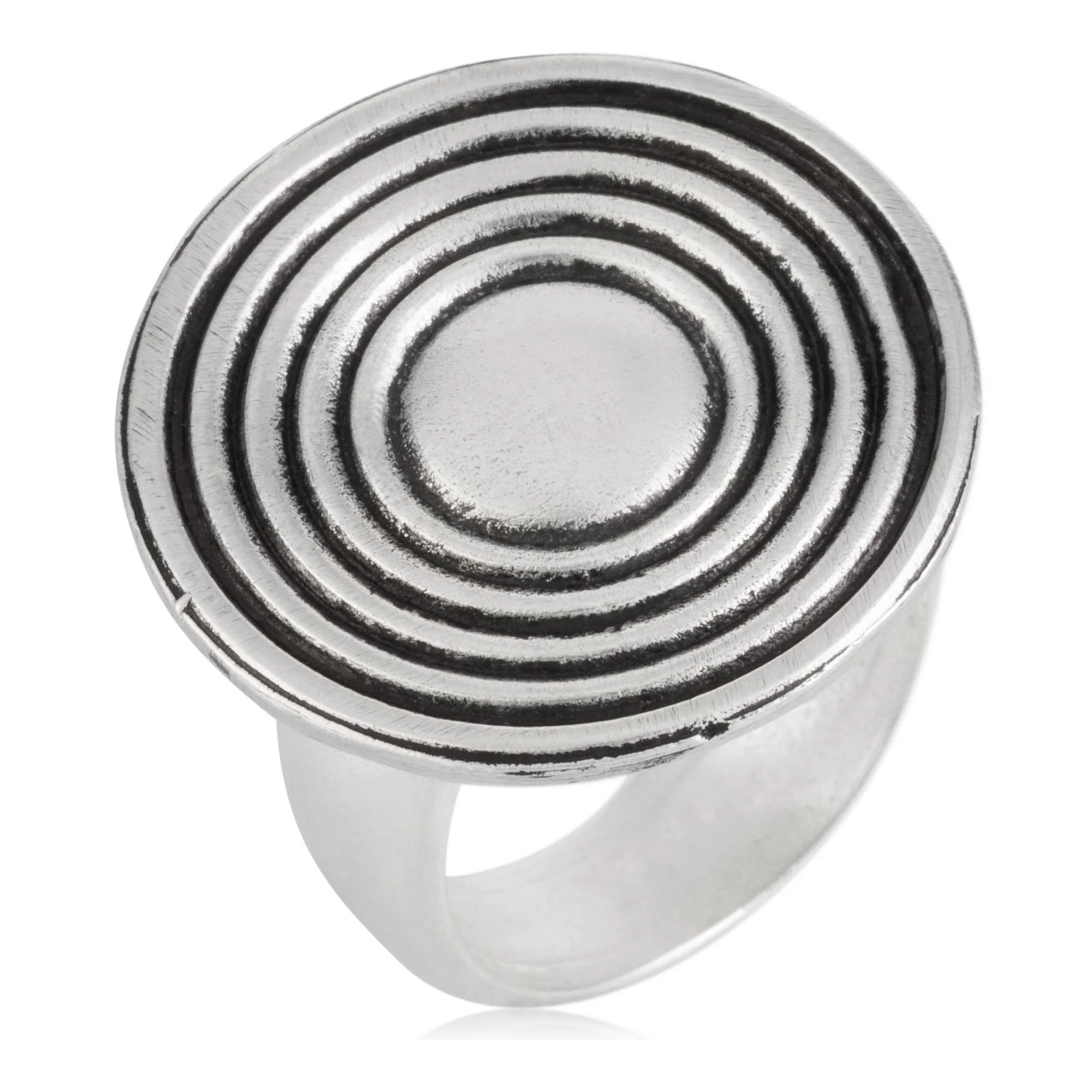 Anillo plata925 chapado "Espiral" plateado talla 14