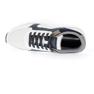 Armata di Mare Scarpe Uomo Sneakers Casual Stringate con Soletta Rimovibile in Memory Foam AMU SS23L339 Off White Navy