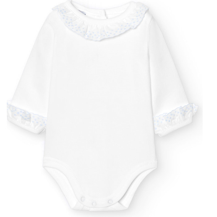 Body bebé manga larga cuello batista