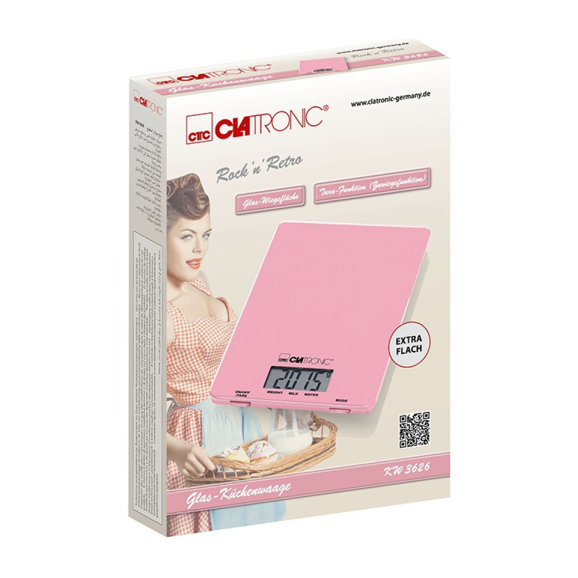 Balance de cuisine Clatronic KW 3626 Rose