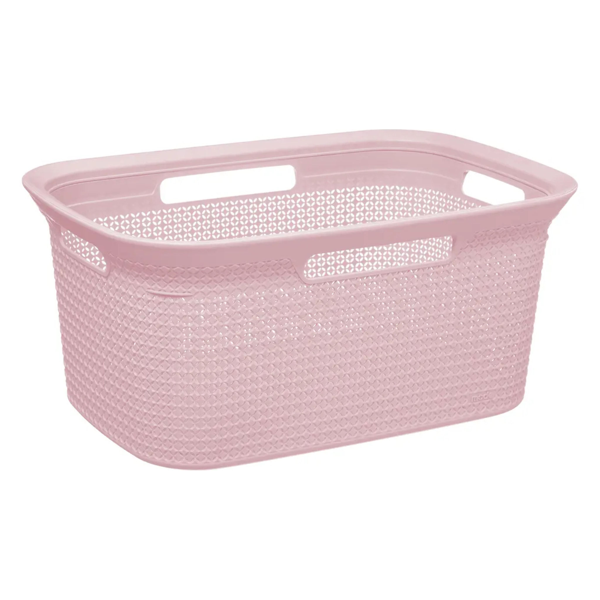 Corbeille à linge 45L "Scandinave" rose