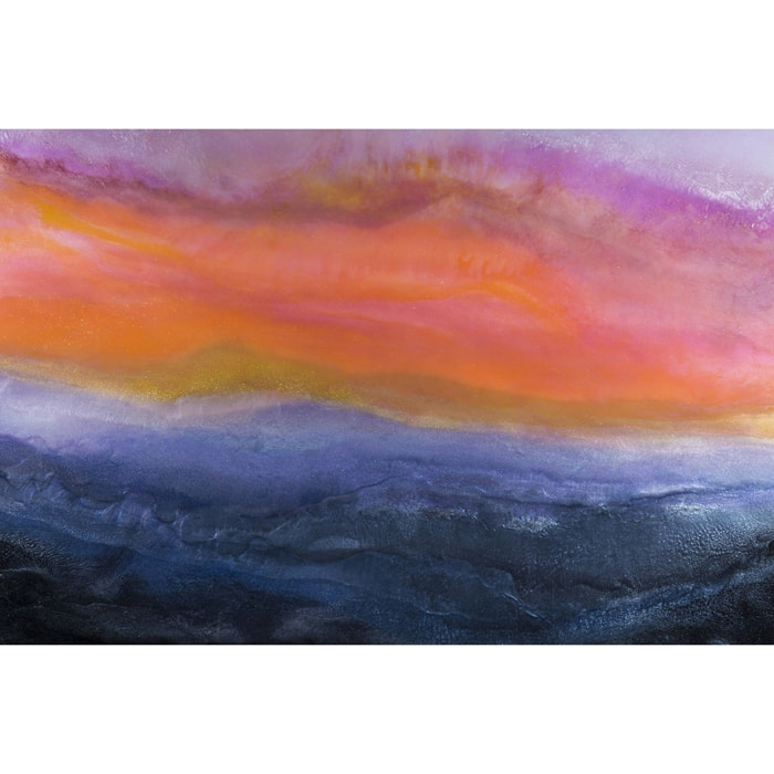 Tableau orange bleue Tableau alu Dibond