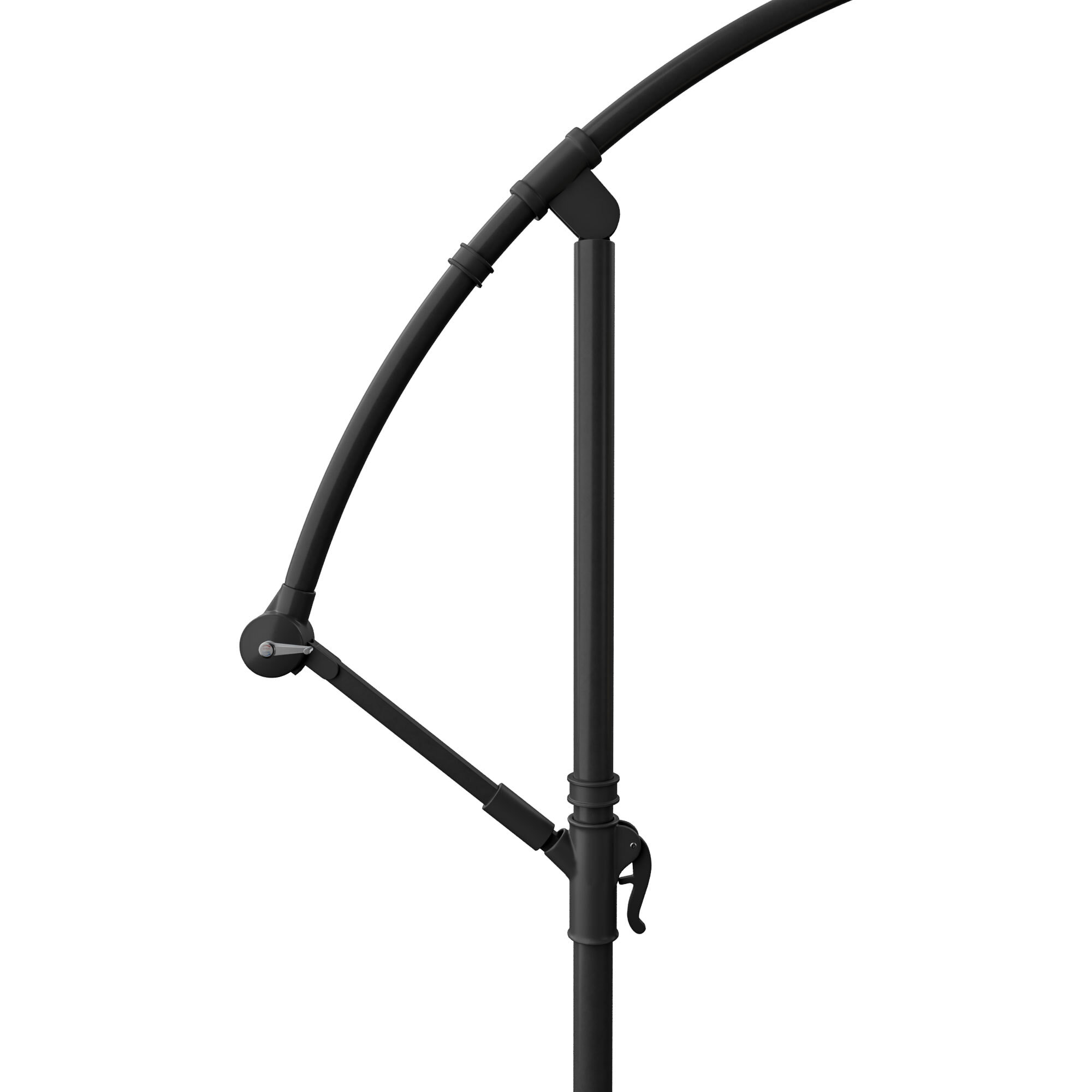 Stadia - Ombrellone da giardino decentrato ø 300 cm con palo in acciaio H250 cm beige