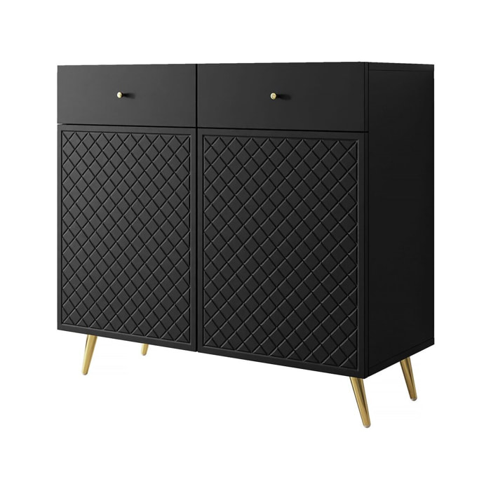Buffet - "Temerra " - 100 x 42 x 92 cm - Noir