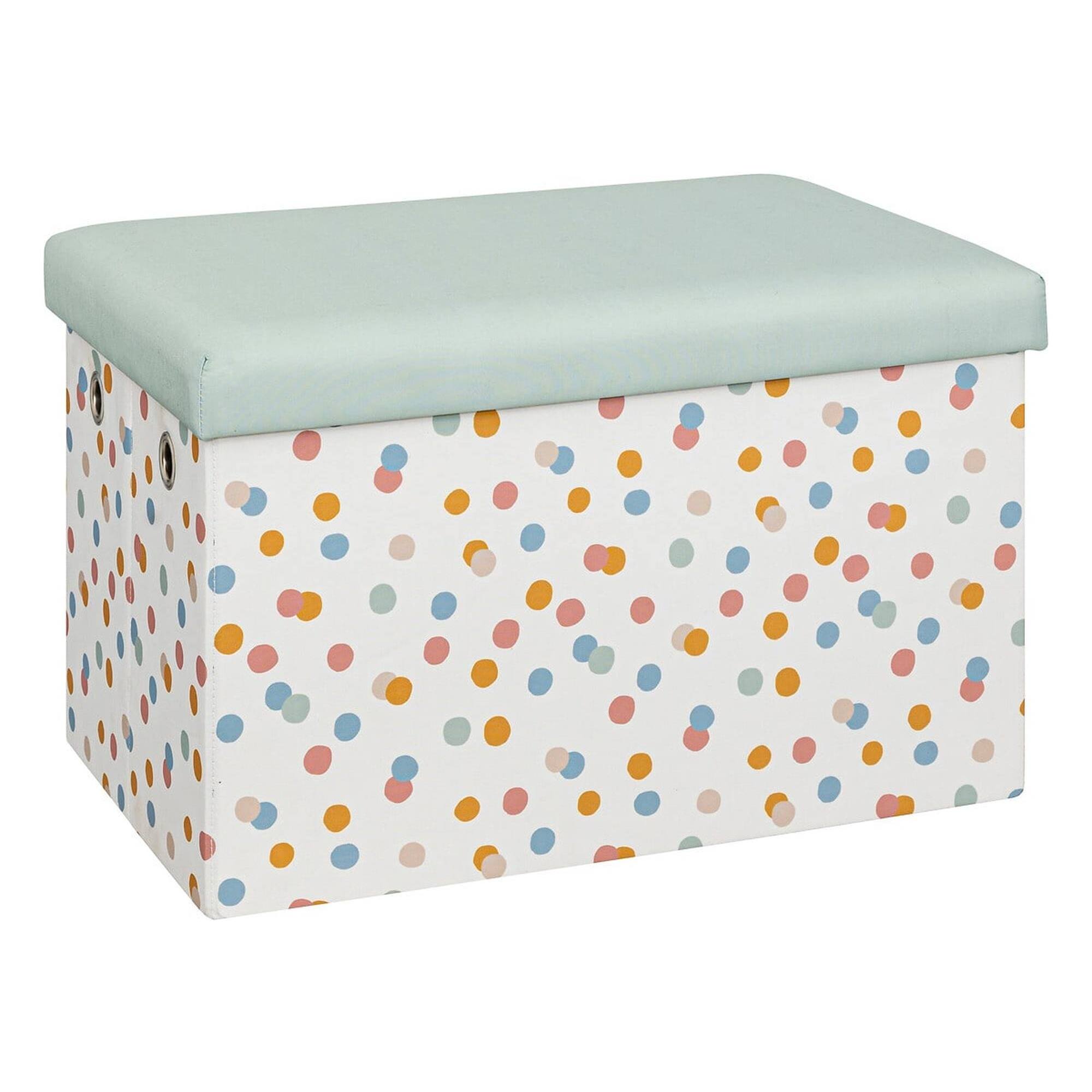 Puf plegable infantil enio azul 57x36cm