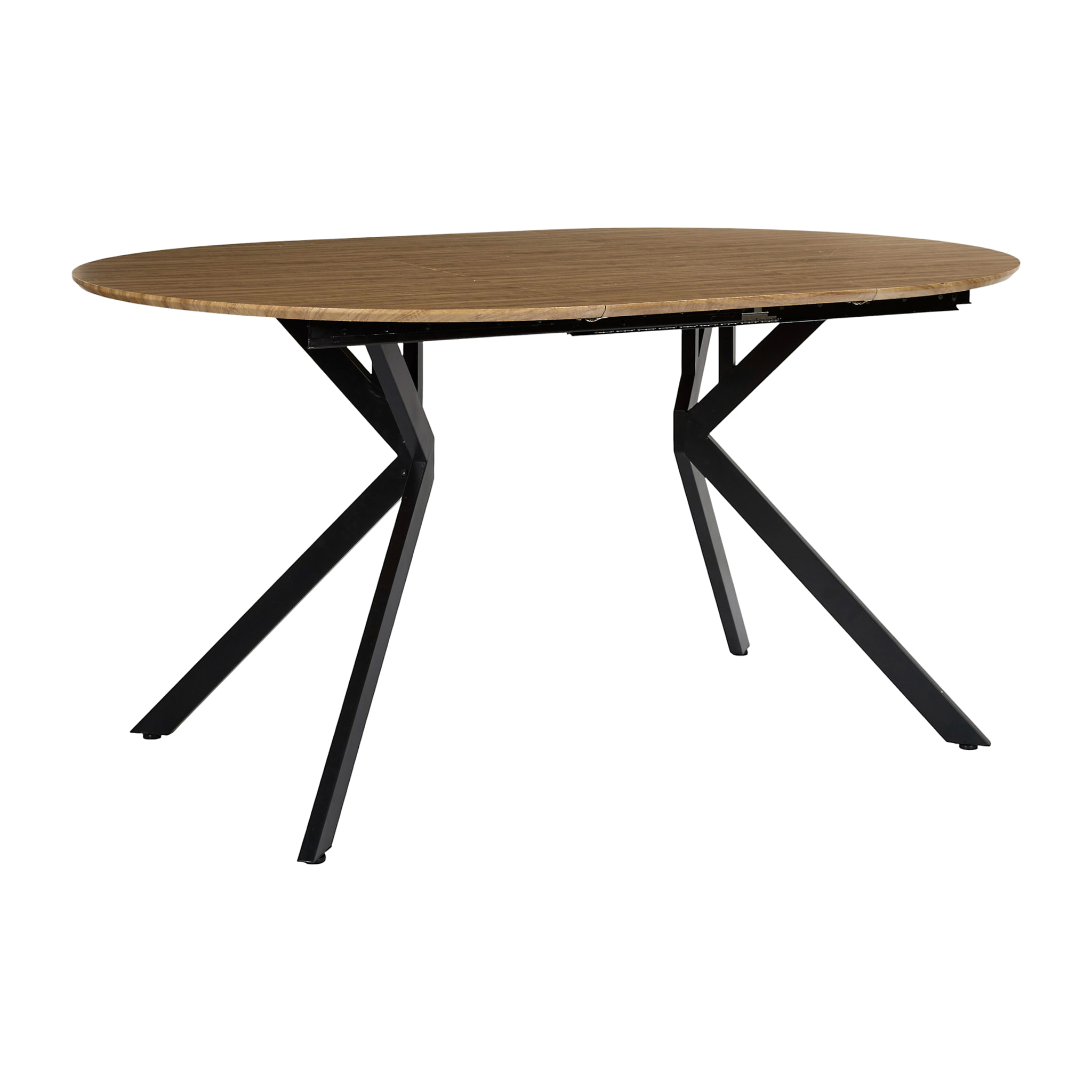 Table De Repas - HOME DECO FACTORY - Heritage - Extensible - Marron et Noir