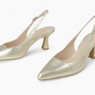 ZAPATOS DE SALÓN DORADOS GELINES-X