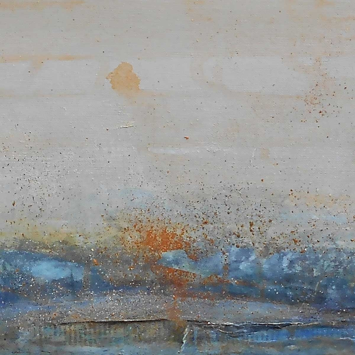 Tableau moderne rivage d'or Tableau alu Dibond