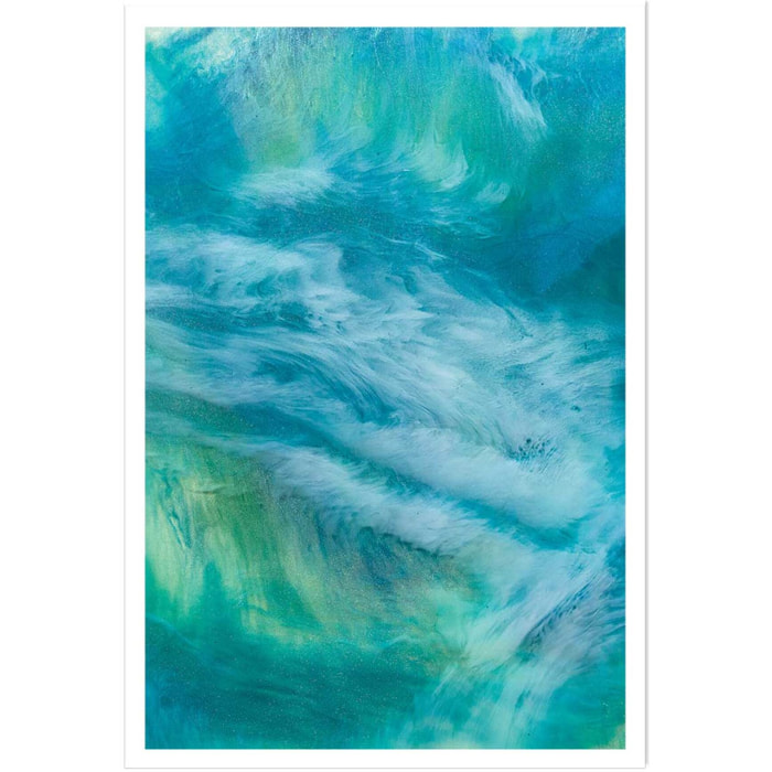 Poster bleu nebuleux Affiche seule