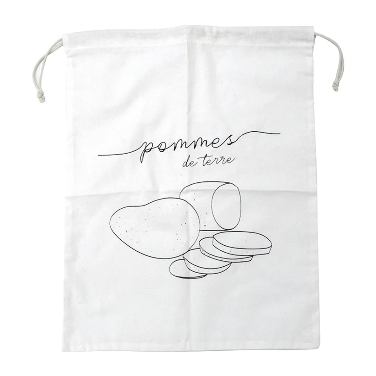 Sac de conservation pour pommes de terre en coton Fackelmann Nature