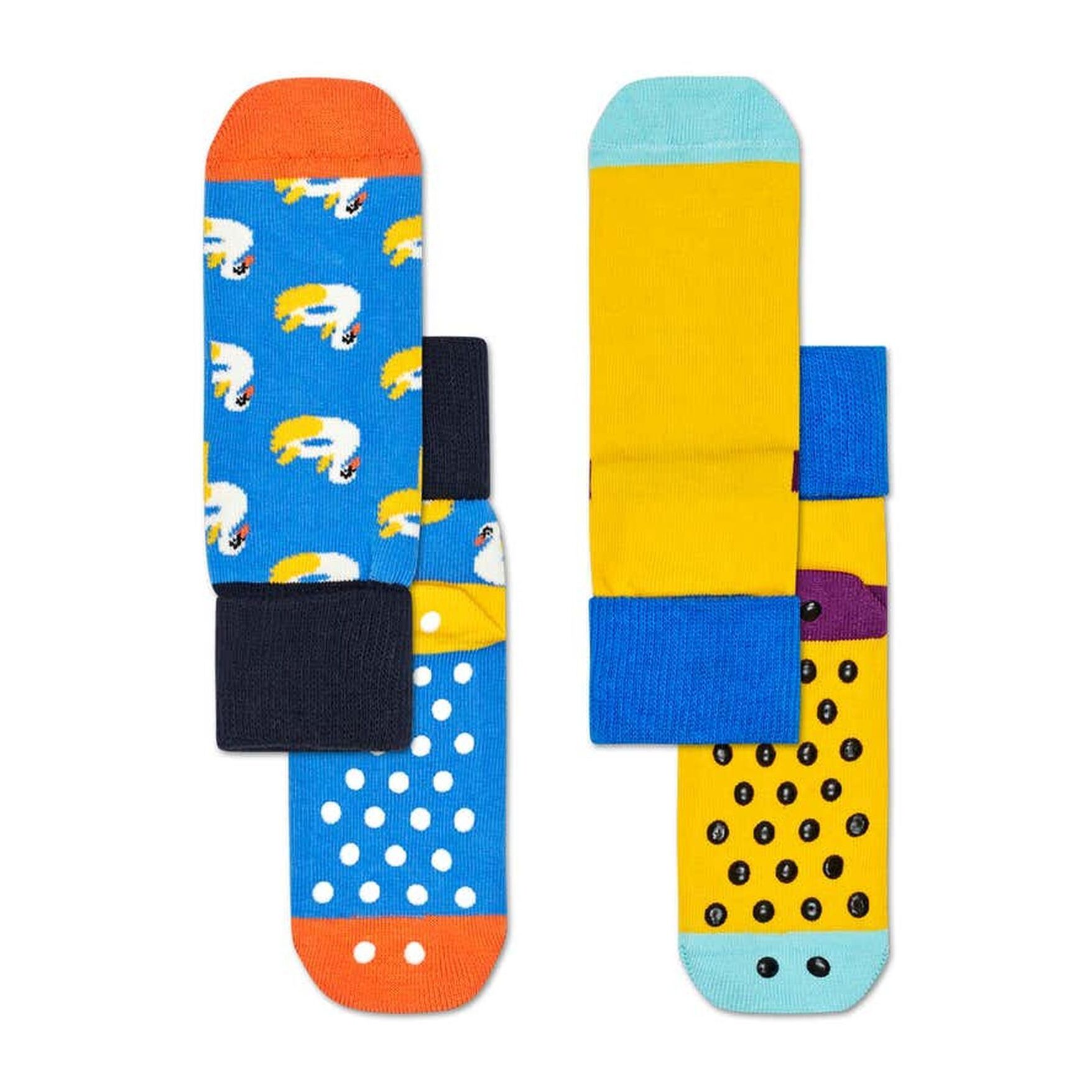 Calcetines pack-2 kids swan anti-slip