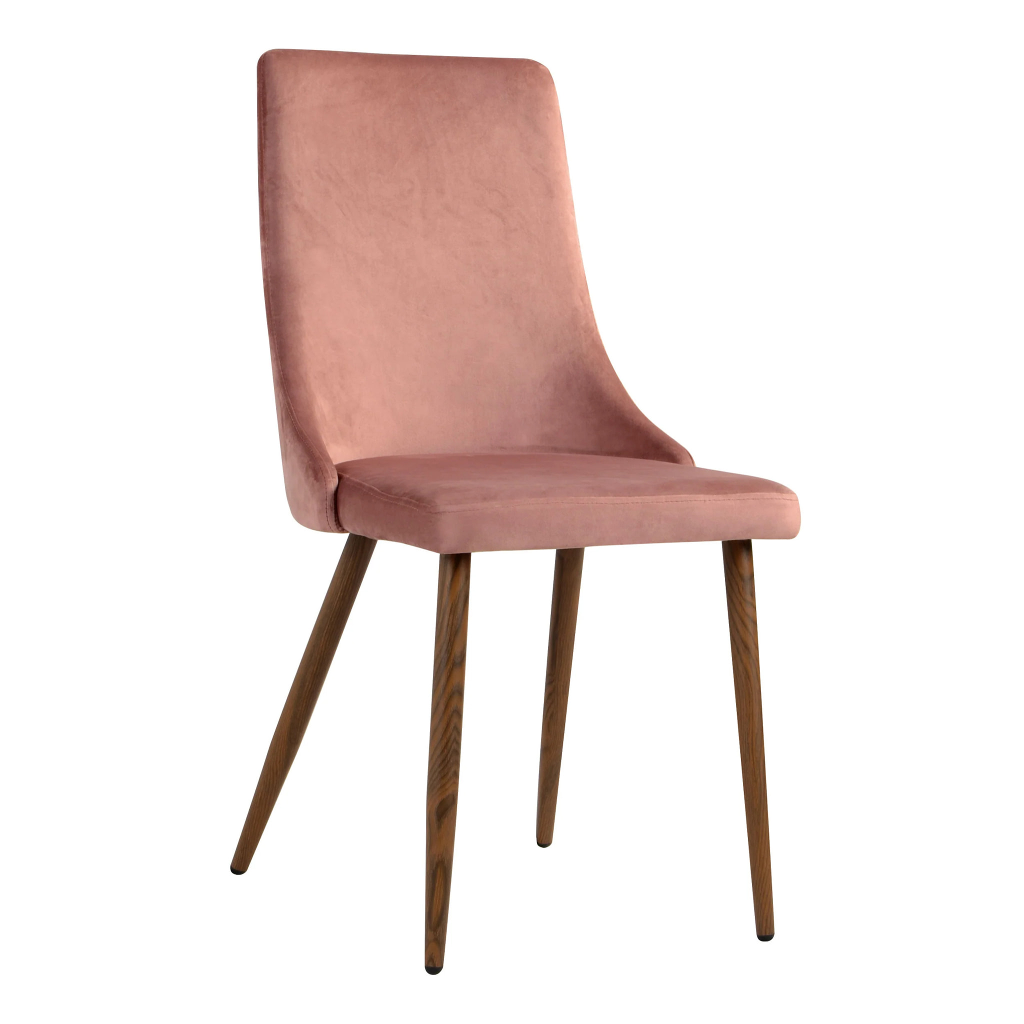 Lot de 2 chaises en velours rose - Vinni