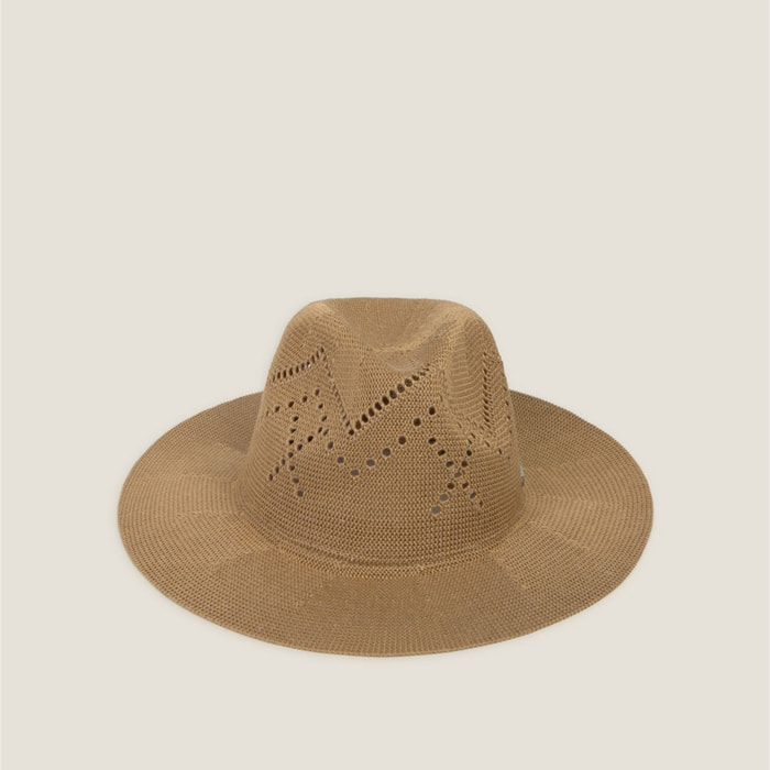 Sombrero de playa Tradi color marron beige Poliéster