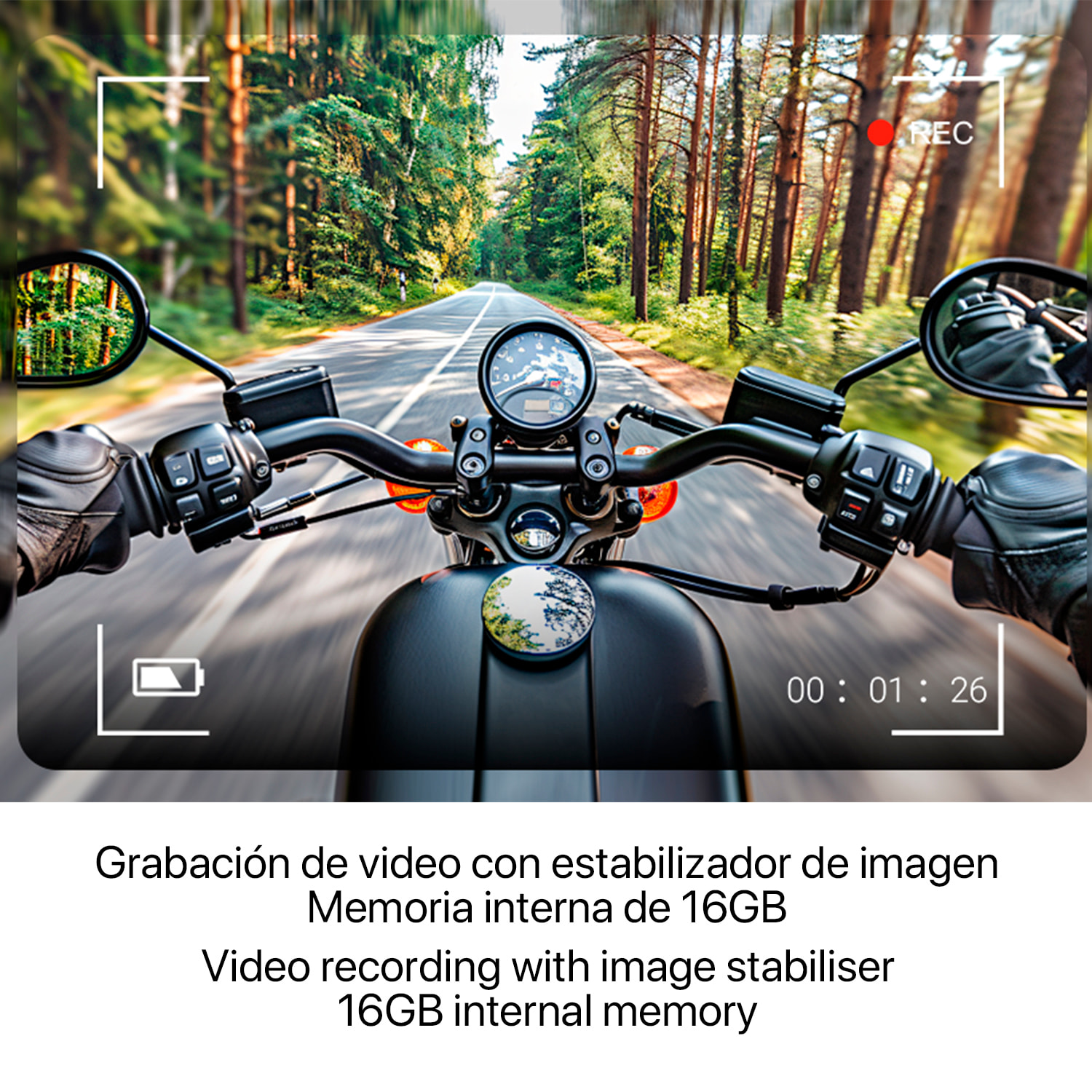 Occhiali intelligenti W93 con fotocamera da 8 MP per foto e video a 1200p. 16 GB di memoria interna. Traduttore in tempo reale con assistente vocale intelligente e 3 tipi di lenti.