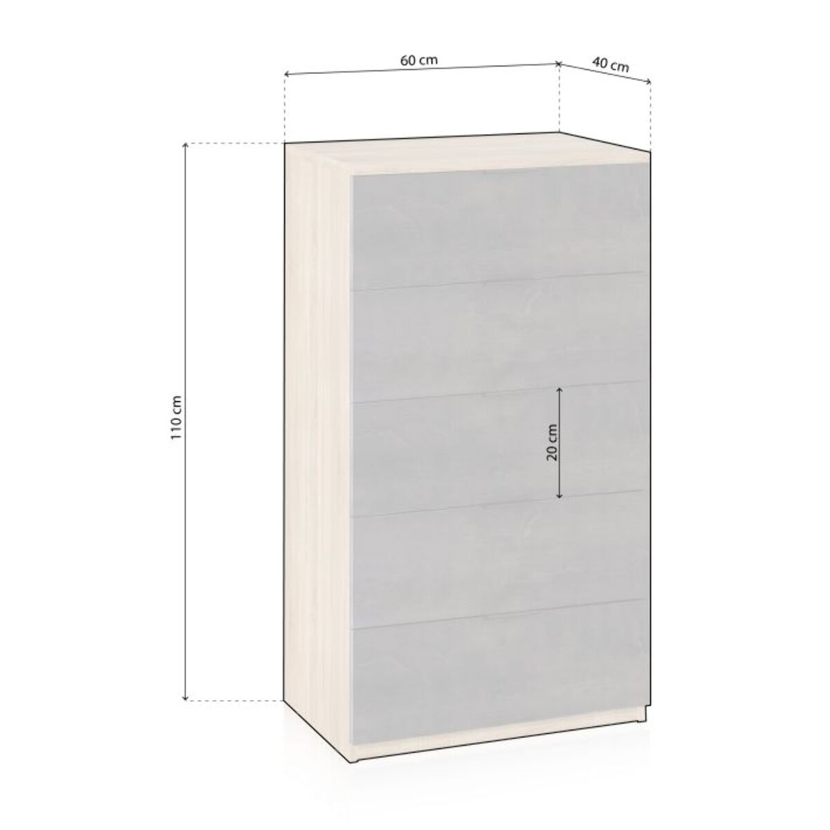 Cómoda Akari Roble Canadian - Óxido