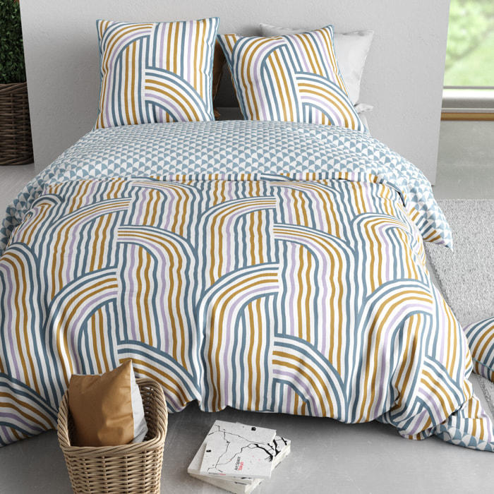 Parure housse de couette imprimé 100% polyester - tango