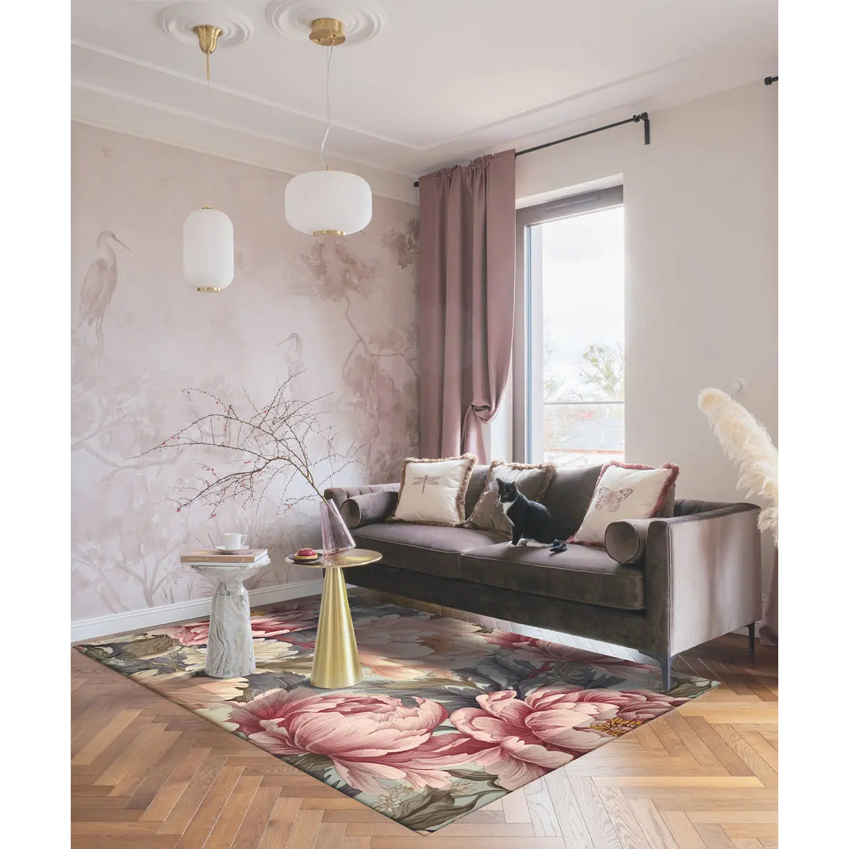 Tappeto arredo salotto soggiorno camera, stile moderno contemporaneo disegni arte moderna e motivi floreali
